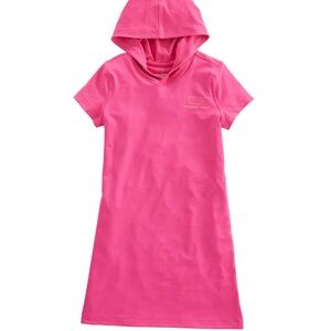 Girls Short-Sleeve Whale Performance Hoodie Dress Size Small